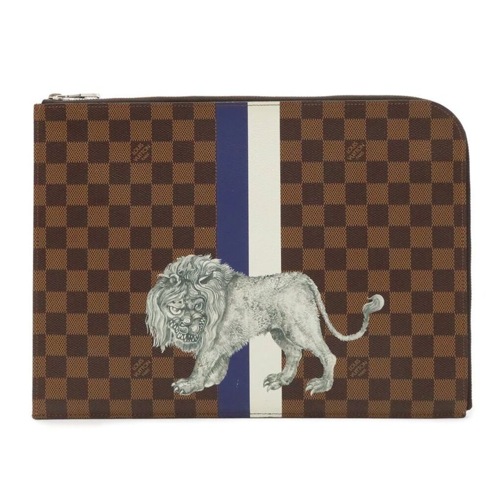 Louis Vuitton Damier Pochette Jour GM Chapman Brothers Lion